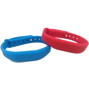 Einstellbares RFID (Wristband) in versch. Farben mit Wunschchip HF / UHF möglich z.B. MIFARE Classic oder DESFire 1k EV1 EV2 EV3