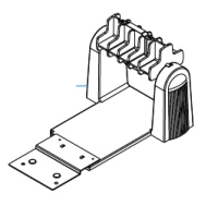 TSC externe Rollenhalterung, inkl.: 1" Kern-Etikettenspindel & 1,5" Kern-Adapter, Farbe: grau für TC Serie (Desktop)