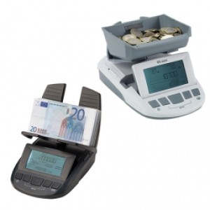 ratiotec RS1000 Geldwaage, Banknoten, Münzen, USB, inkl.: Display, Netzteil (EU), Maße (BxHxT): 130x50x190mm